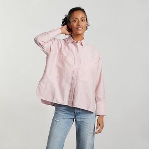 Everlane Boxy Button Down in pink